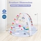 preview thumbnail 4 of 7, Baby Play Gym Mat 7-in-1 Tummy Time Activity Mat with 5 Detachable Toys - Multi-Color - 33"L x 33"W x 20"H
