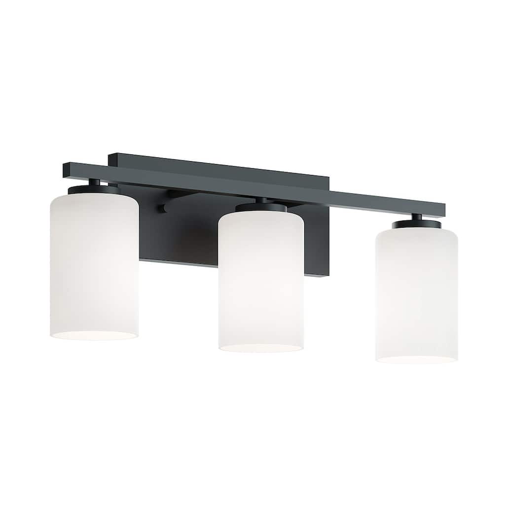 AFX LEOV2209MB Leo 3 Light 22" Wide Vanity Light with Frosted Glass