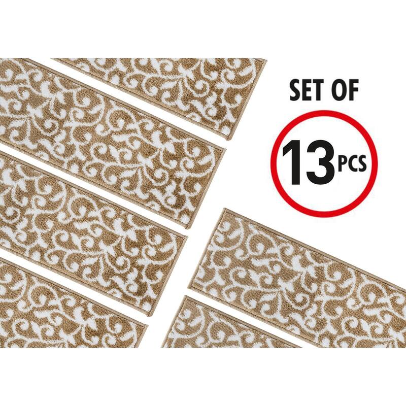 SussexHome Leaves Pattern Stair Treads