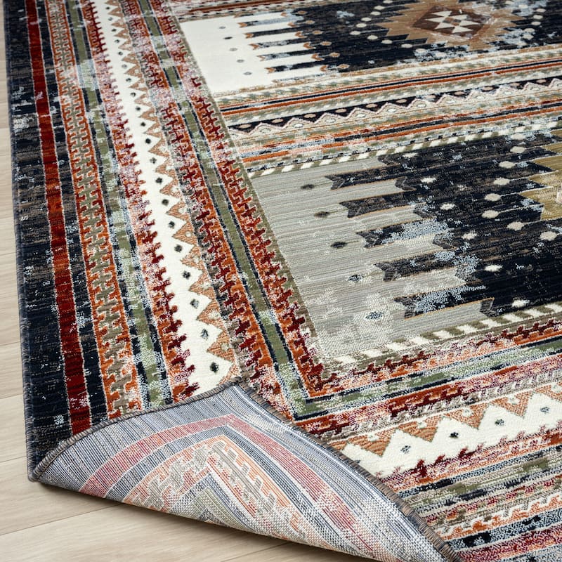 Petra Southwestern Power-Loom Area Rug