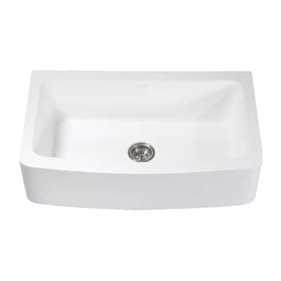 Kingston Brass Arcticstone 36" Farmhouse Single Basin Stone Composite