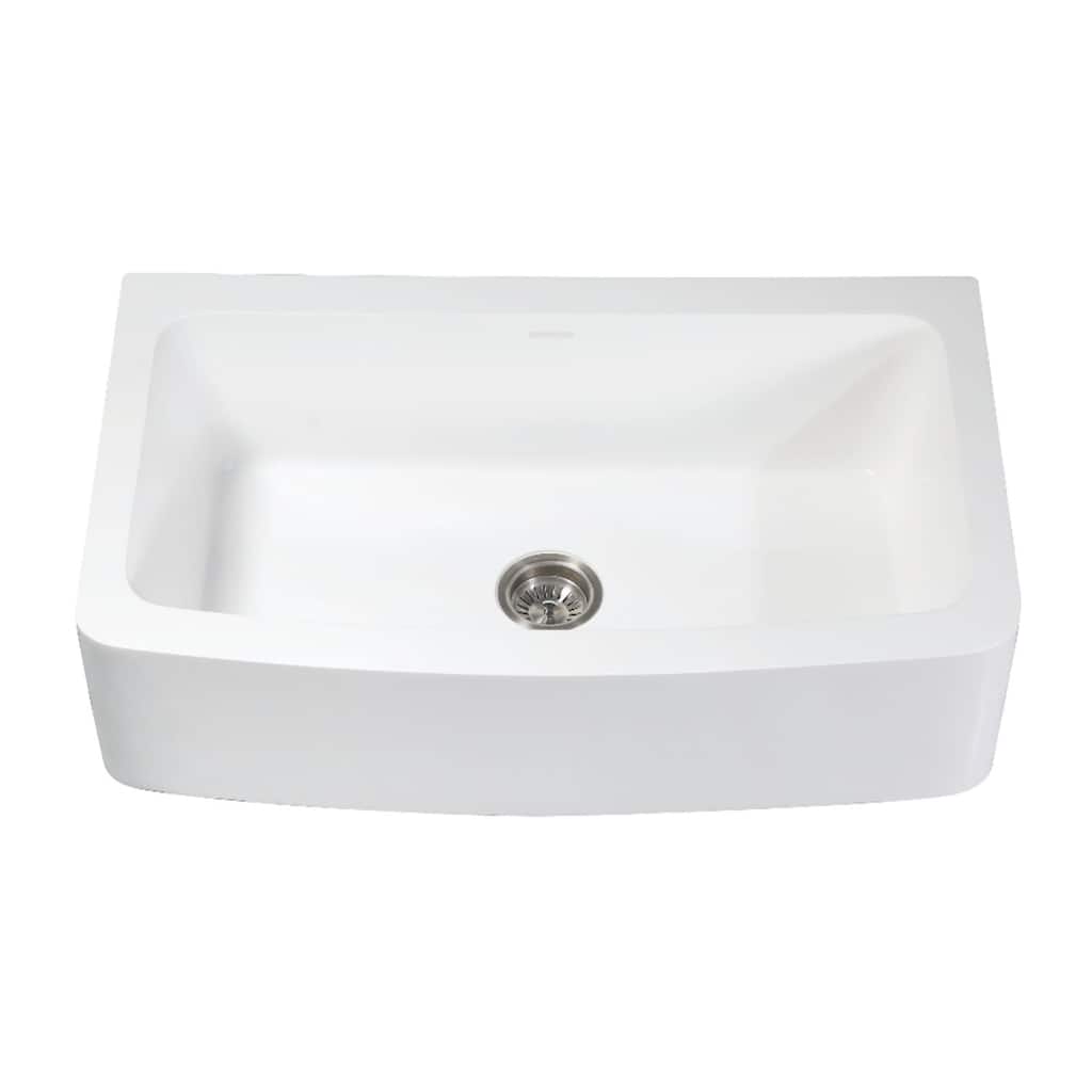 Kingston Brass Arcticstone 36" Farmhouse Single Basin Stone Composite