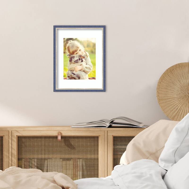 Theo Black Silver Narrow Framed Picture Frame, Photo Frame