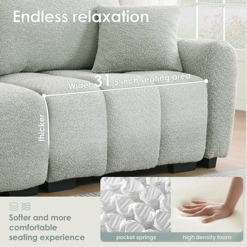 L Shape with Extra-large Seat
