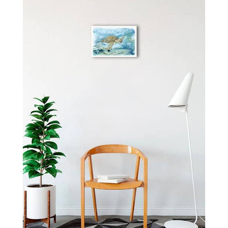 Under Sea Life I Framed Poster - 12 x 18 Inch - White