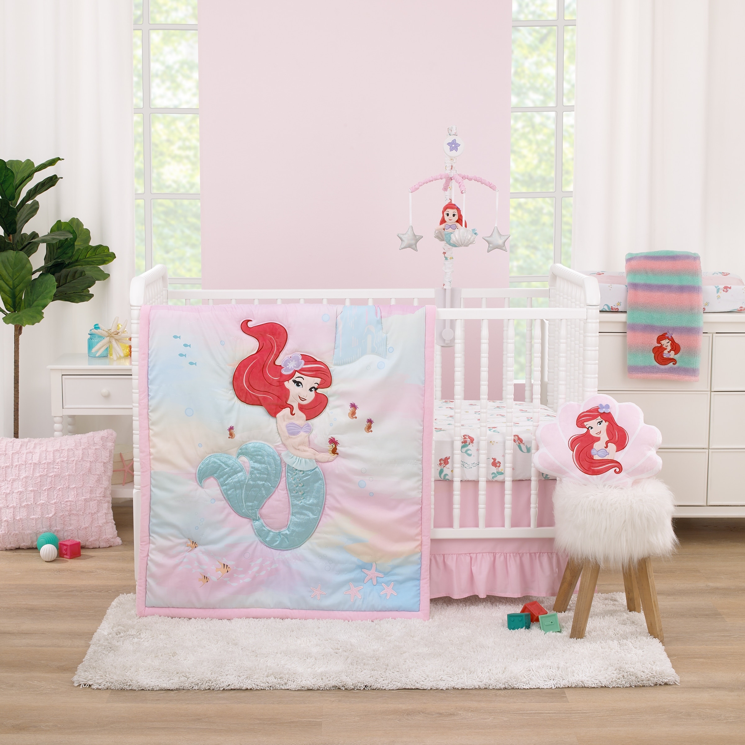 Disney Little Princess Stars and Hearts 6pc Crib Bedding Set Bed Bath Beyond 40447592