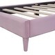 preview thumbnail 15 of 13, Twin Size Upholstered Cloud-Shape Bed ,Velvet Platform Bed with Headboard