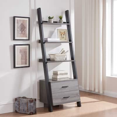 Two drawer ladder bookcase