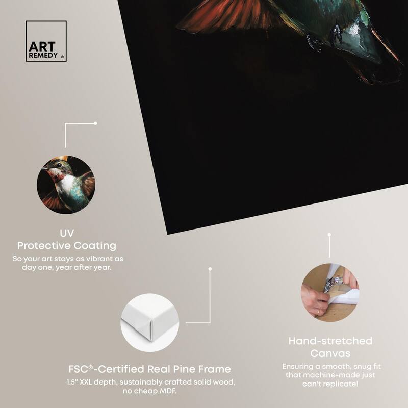 Royal Bird II Canvas by Art Remedy, Gallery Wrapped