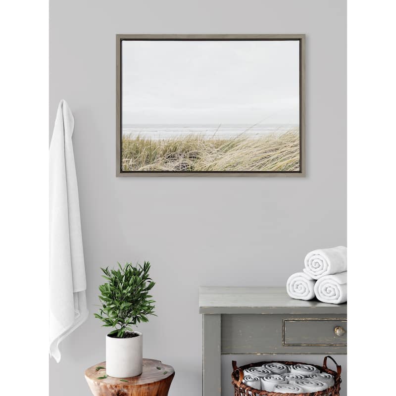 Kate and Laurel Sylvie East Beach Framed Canvas by Amy Peterson