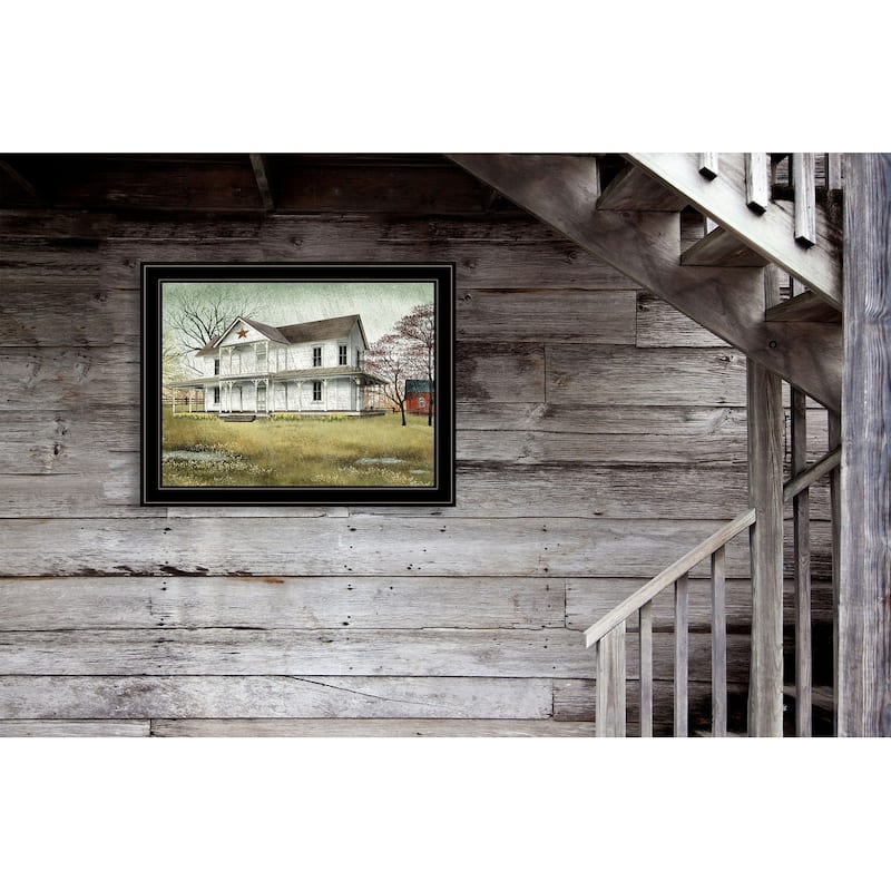 TrendyDecor4U Traditional "April Showers" Framed Print Wall Art by Billy Jacobs