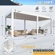 preview thumbnail 38 of 194, EROMMY Outdoor Louvered Pergola with Adjustable Aluminum Roof – Rainproof Gazebo for Patio & Garden