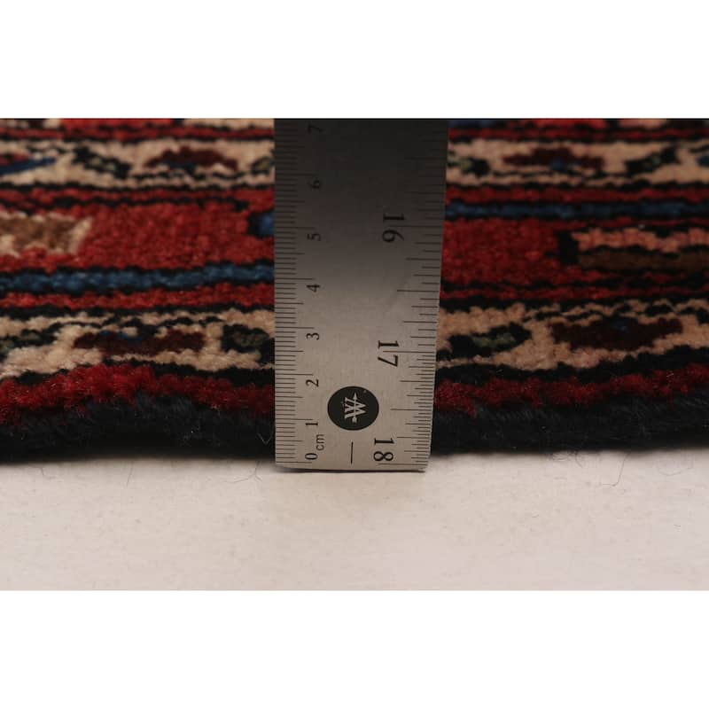 ECARPETGALLERY Hand-knotted Andelz Black Wool Rug - 3'5 x 12'8