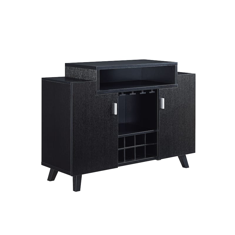 Furniture of America Hafley Contemporary 8-shelf Wine Cabinet Buffet