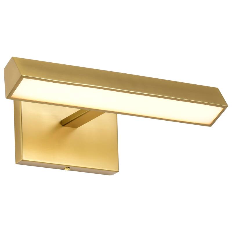 Mila 1 Foot LED Picture Light 3 CCT Selectable Vintage Brass Finish Acrylic Lens - Vintage Brass