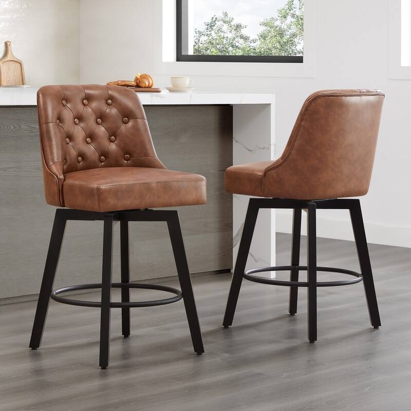 Chris 26 inch Swivel Counter Height Bar Stool Set