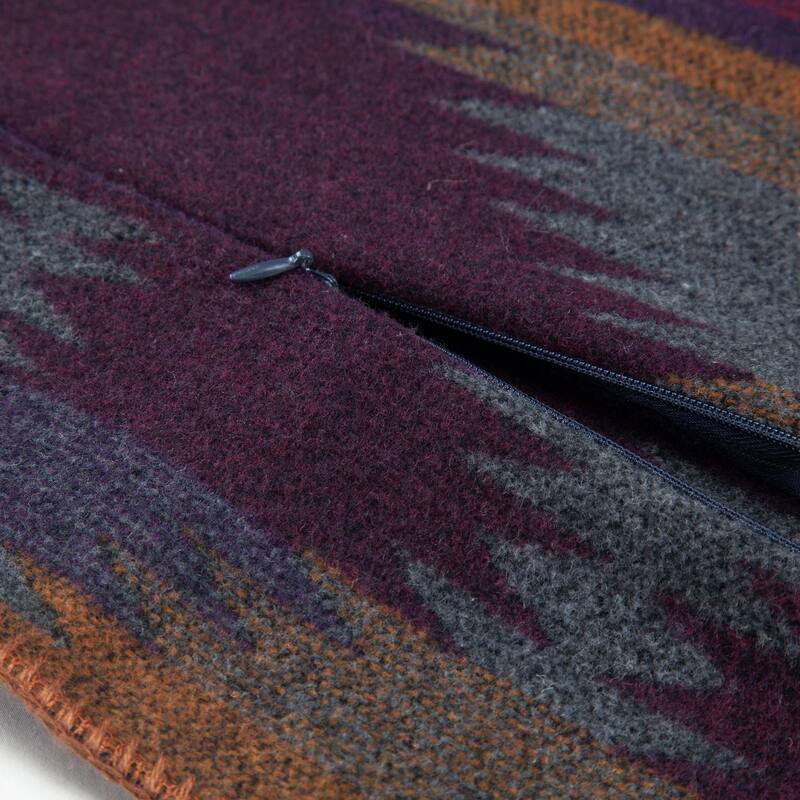 Paseo Road by HiEnd Accents Gila Wool Blend Western Aztec Euro Sham, 27"x27"