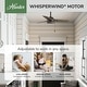preview thumbnail 40 of 96, Hunter Cassius Outdoor Ceiling Fan, Damp Rated - Industrial, Farmhouse, Contemporary