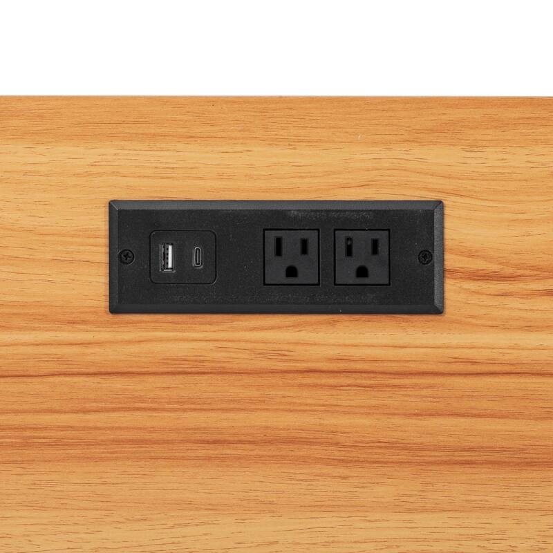 Extendable Dining Table Rolling Kitchen Island with 3 Side Open Shelves, Power Outlet, 3 Drawers and 2 Doors