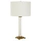 preview thumbnail 4 of 4, Uttermost Crystal Column Table Lamp - 28"H,   Shade 10"H x 15"Dia