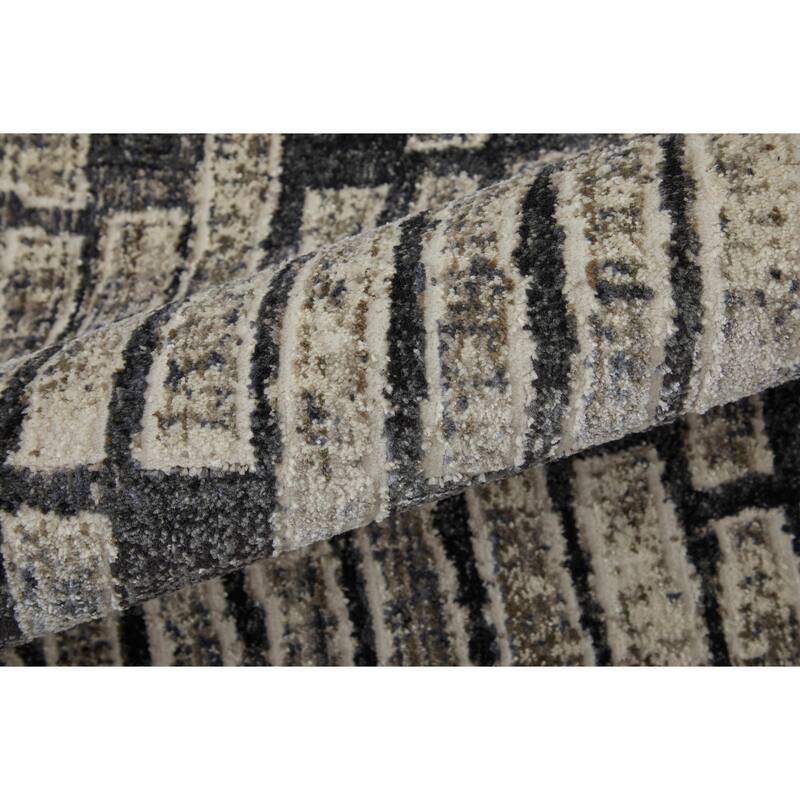 Grand Bazaar Kiba Machine Made Geometric Transitional Area Rug