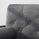 preview thumbnail 8 of 9, Eugene Fabric Mid-Century Modern Club Chair by Christopher Knight Home