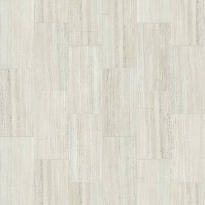 Shaw Range - 12" x 24" Rectangle Floor Tile - Polished Marble Visual - - Ash