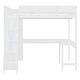 preview thumbnail 12 of 35, Full Size Loft Bed with Desk and Shelf