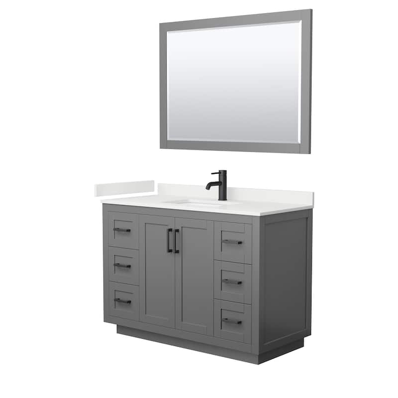 Wyndham Collection WCF292948S-QTZ-UNSM46 Miranda 48" Free Standing