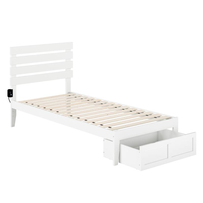 Oxford Platform Bed with Foot Drawer