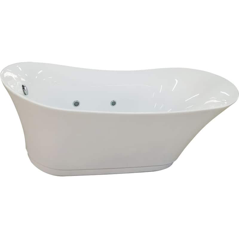 Eago 68-7/8" Air Bathtub for Free Standing Installation