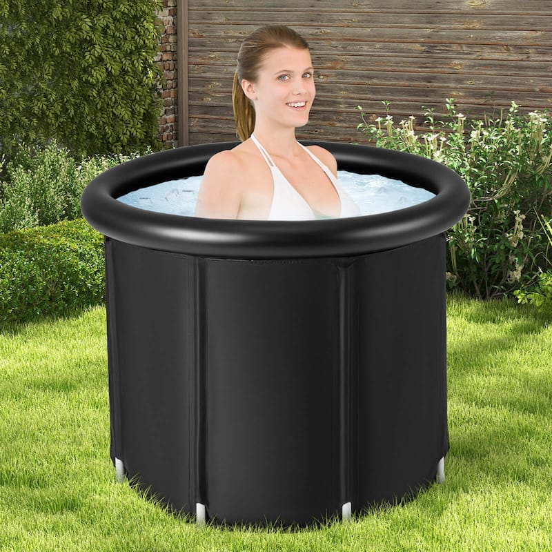 Costway Portable Ice Bath Tub Multiple Layered Foldable Freestanding - See Details