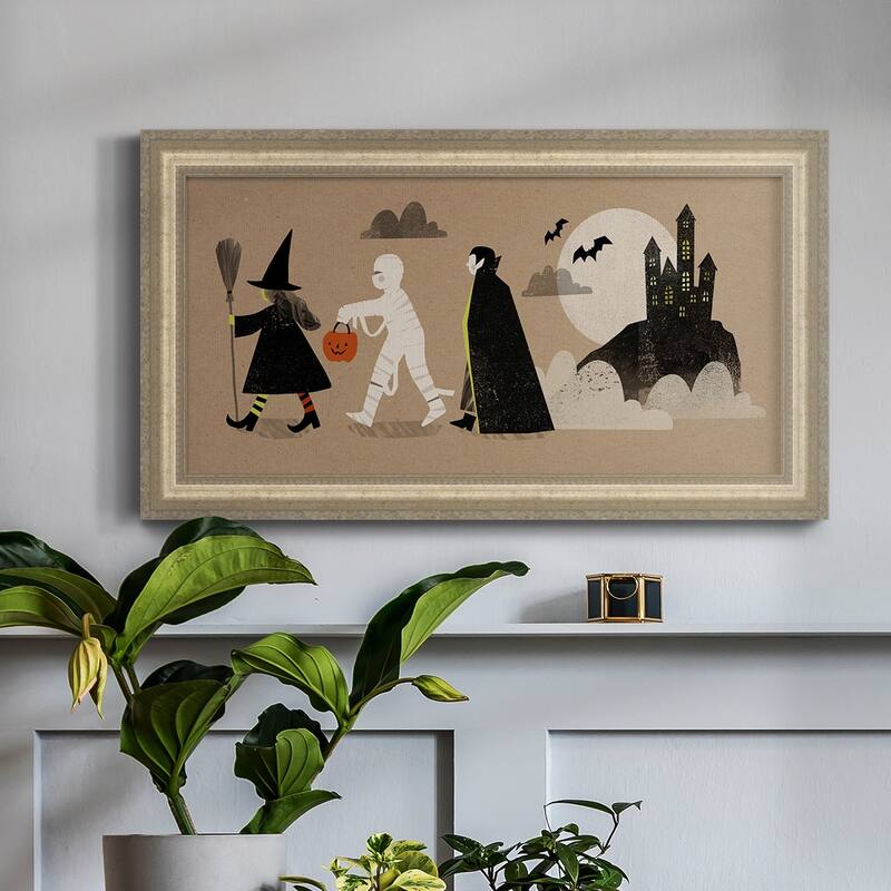 Graphic Halloween Collection D Premium Framed Canvas- Ready to Hang