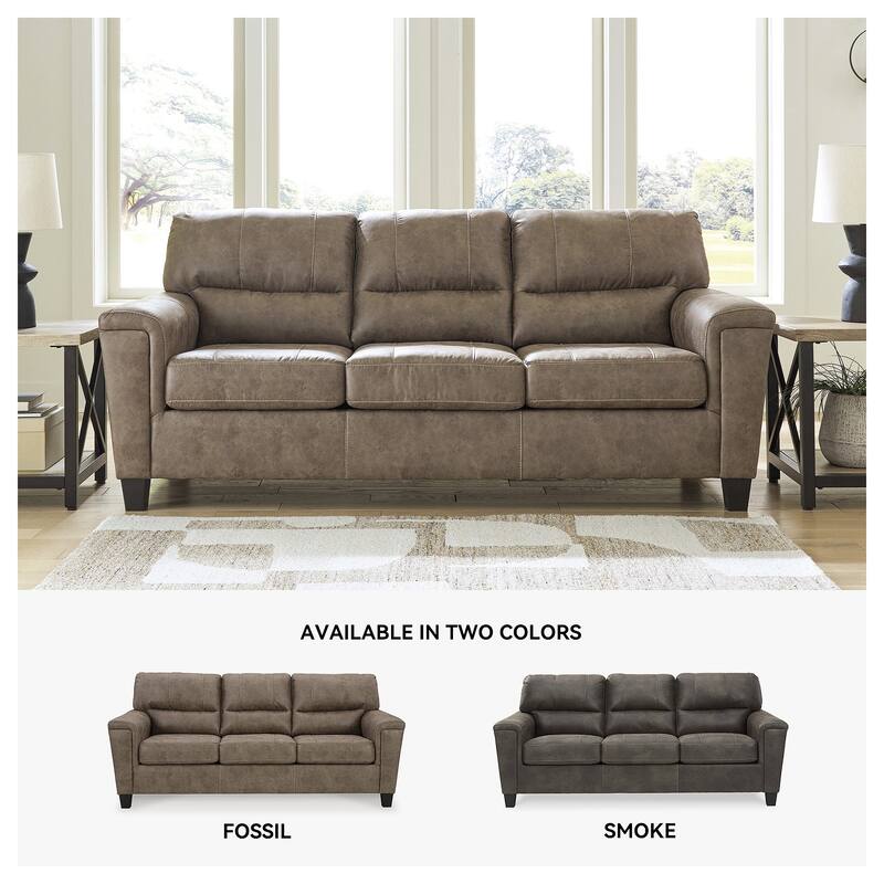 Signature Design by Ashley Navi Fossil Queen Sofa Sleeper - 89" W x 38" D x 39" H