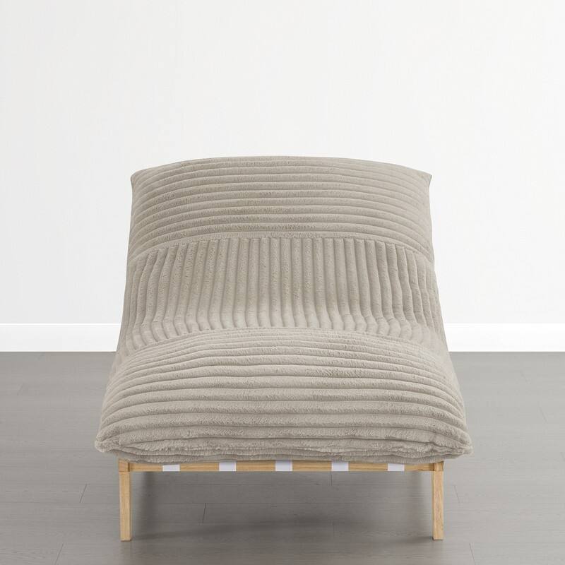 Spruce & Spring Oversized Lounge Accent Chair with Plush Cushions and Solid Wood Frame