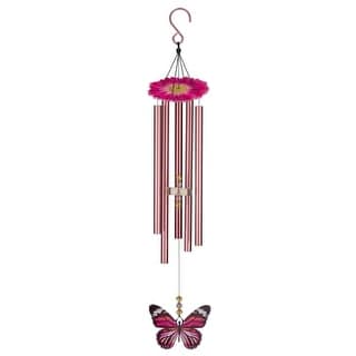 Butterfly Chime 32" - Pink Monarch