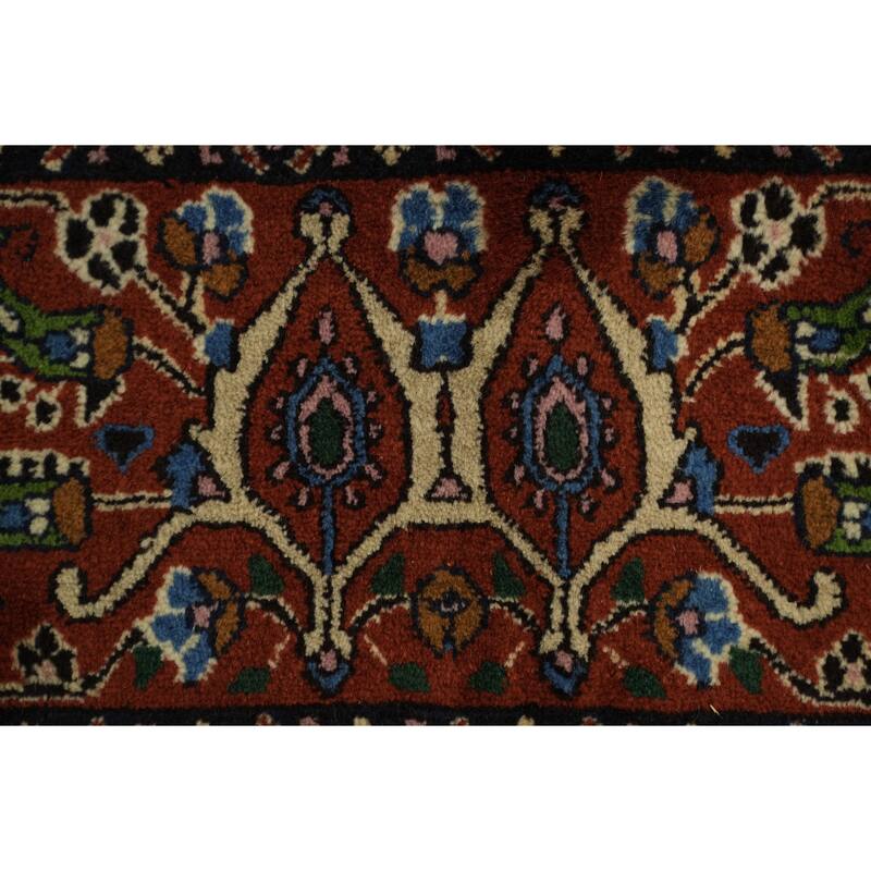 Hand Knotted Oriental 100% Wool Carpet Traditional All-Over Beige & Ivories Mood Area Rug - 9' 6'' X 6' 8''