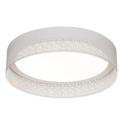 Ash 16-inch White LED Flush Mount, White Acrylic Shade