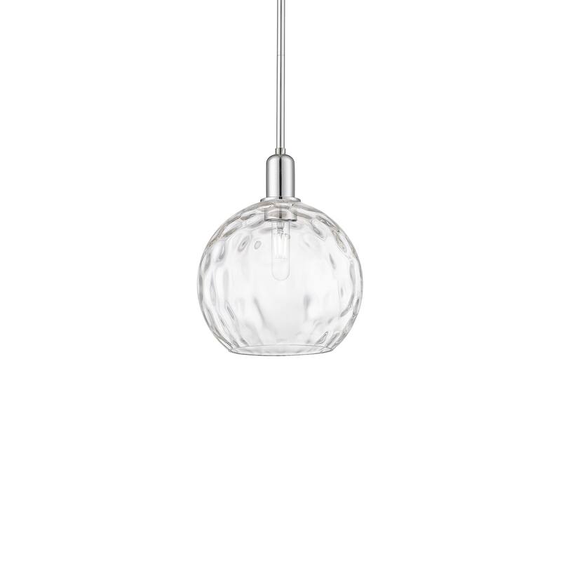 Innovations Lighting 716-1S-13-10 Athens Water Glass Pendant Athens - Polished Chrome / Clear Water Glass
