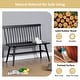 preview thumbnail 5 of 22, Entryway 40"L Solid Wood Dining Bench with Spindle Back