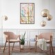preview thumbnail 64 of 64, Bright Days, Pastel Bright Strokes Modern Gold Canvas Wall Art Print for Living Room