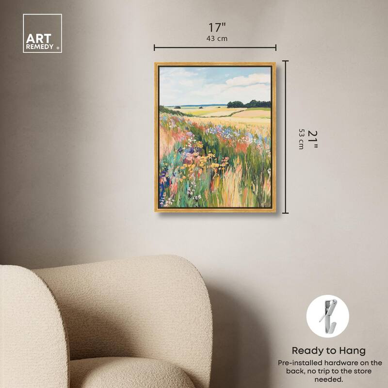 Open Field I Canvas by Art Remedy