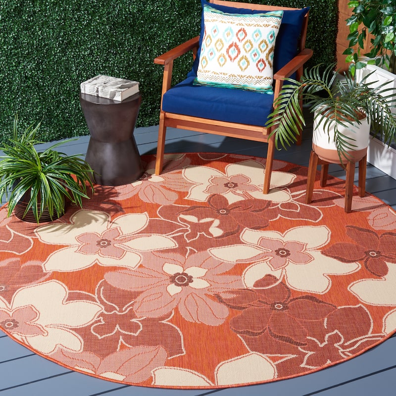 SAFAVIEH Courtyard Wanita Indoor/ Outdoor Waterproof Patio Backyard Rug