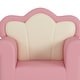 preview thumbnail 7 of 10, Upholstered Kids Sofa, Princess Armchair for Children, Petal Shape Toddler Sofa Chair for Playroom, Children's Bedroom