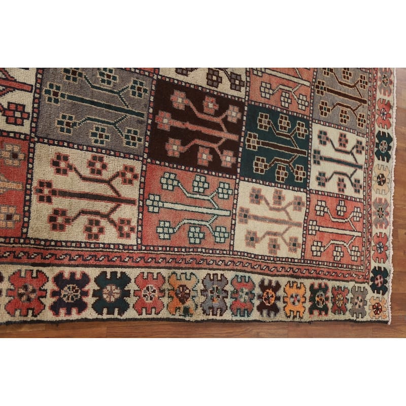 Garden Design Bakhtiari Persian Vintage Runner Rug - 4'5"x 8'11"