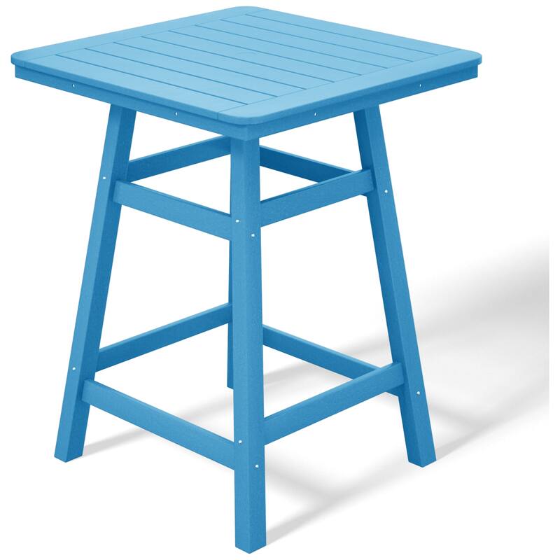 Laguna Hdpe All Weather Outdoor Patio 30" Square Counter Bistro Table