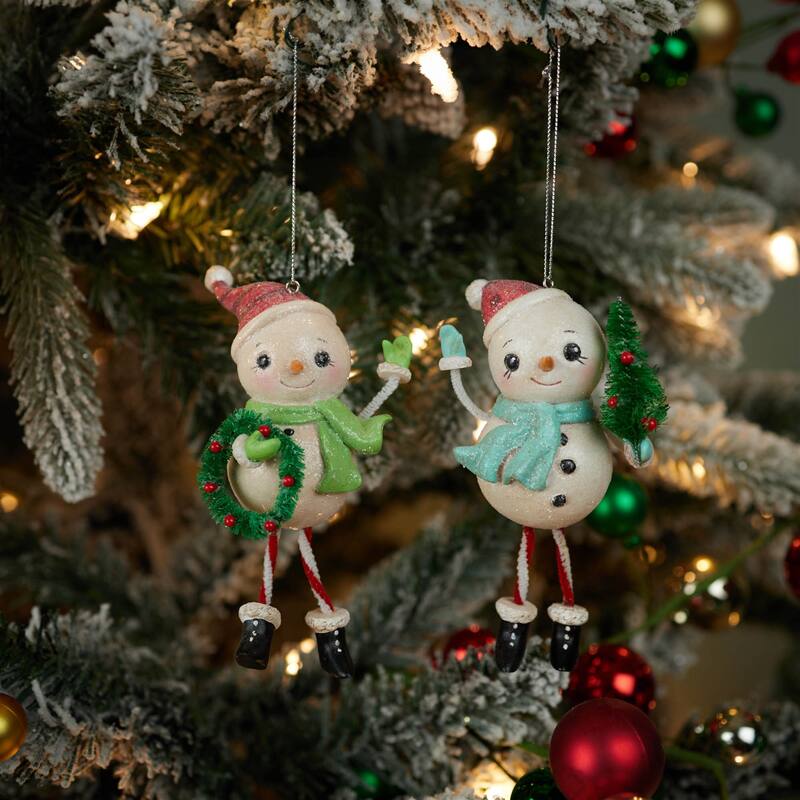 Nostalgic Snowman Ornament (Set of 12) - N/A