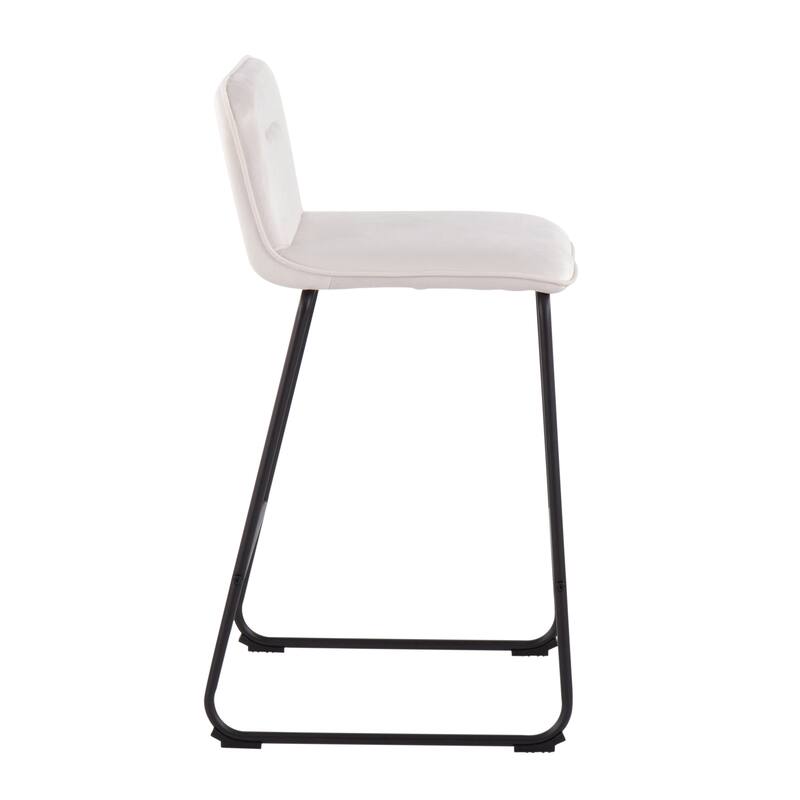Carbon Loft Kerby Black Fixed-Height Counter Stool - Set of 2
