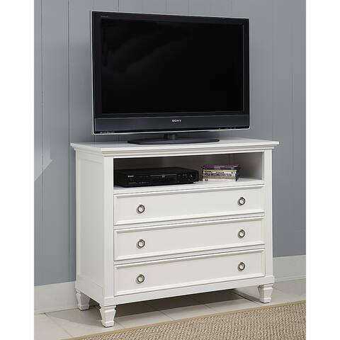 Tamarack Modern 3-Drawer Media Chest w/ Cable Management, by New Classic Furniture