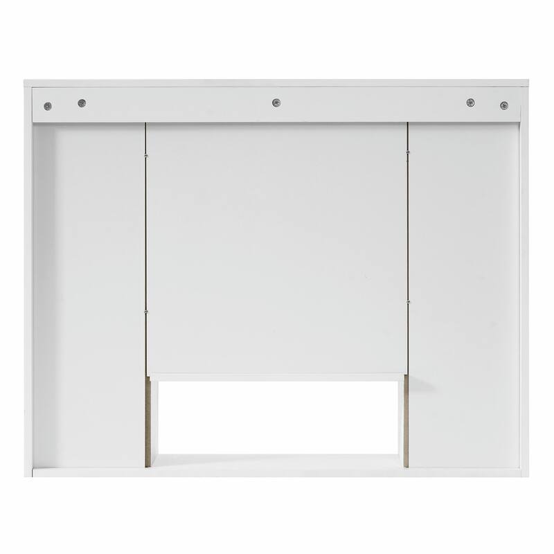 Modern Bathroom Cabinet with 5 Adjustable Shelves, Wall-Mounted Medicine Cabinet
